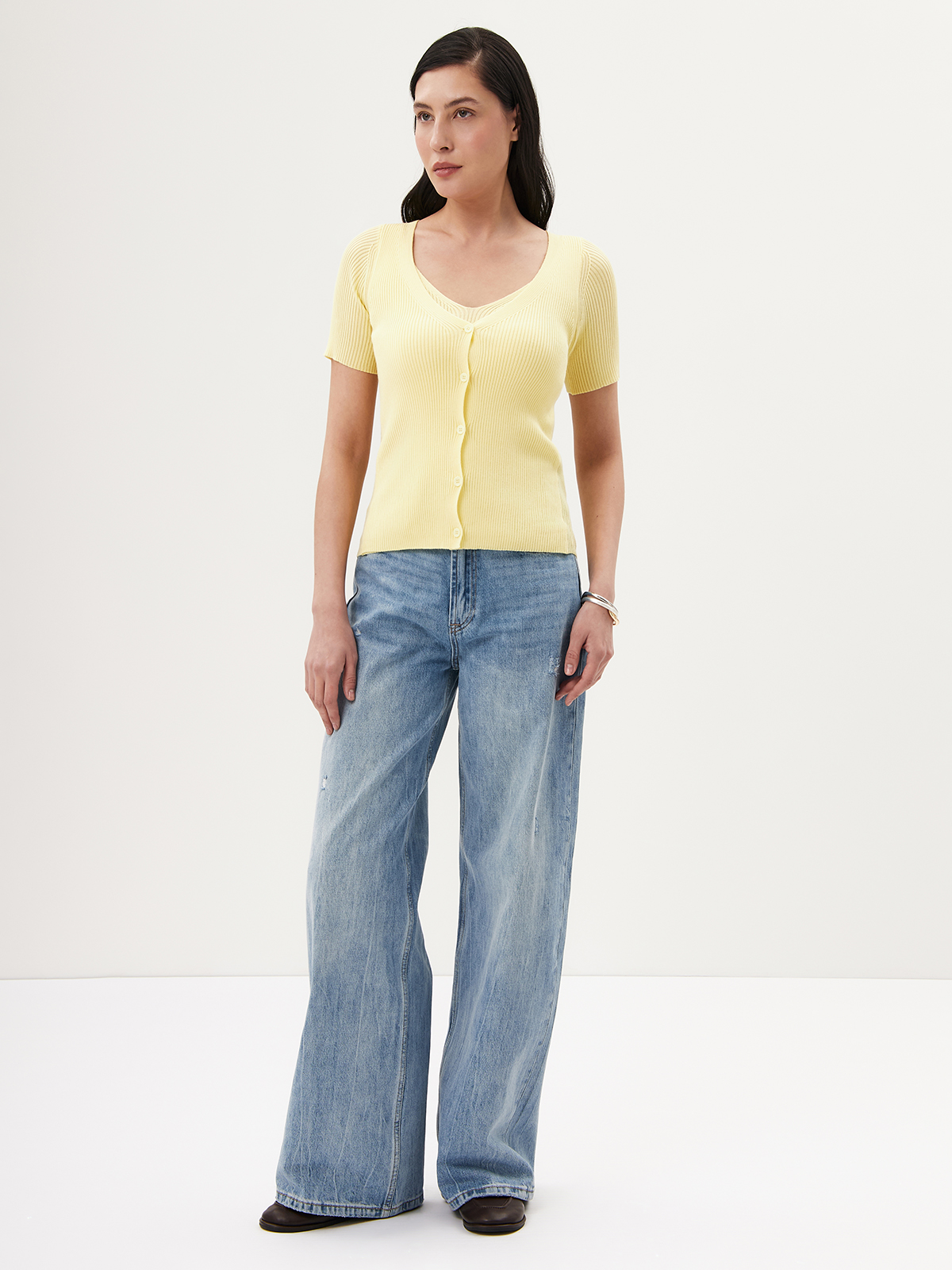 Кардиган женский 12621-54072 yellow