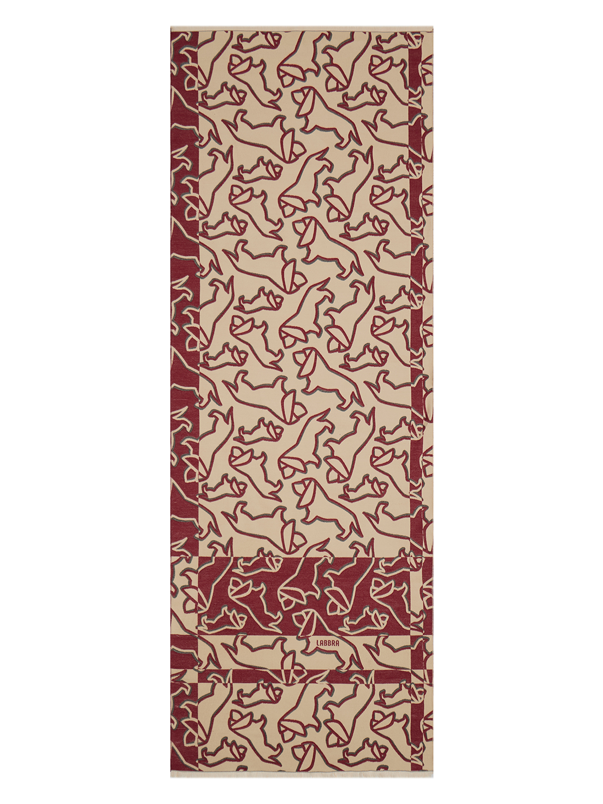 Палантин жен. виск+шерсть 65х190 LMT33-795-08