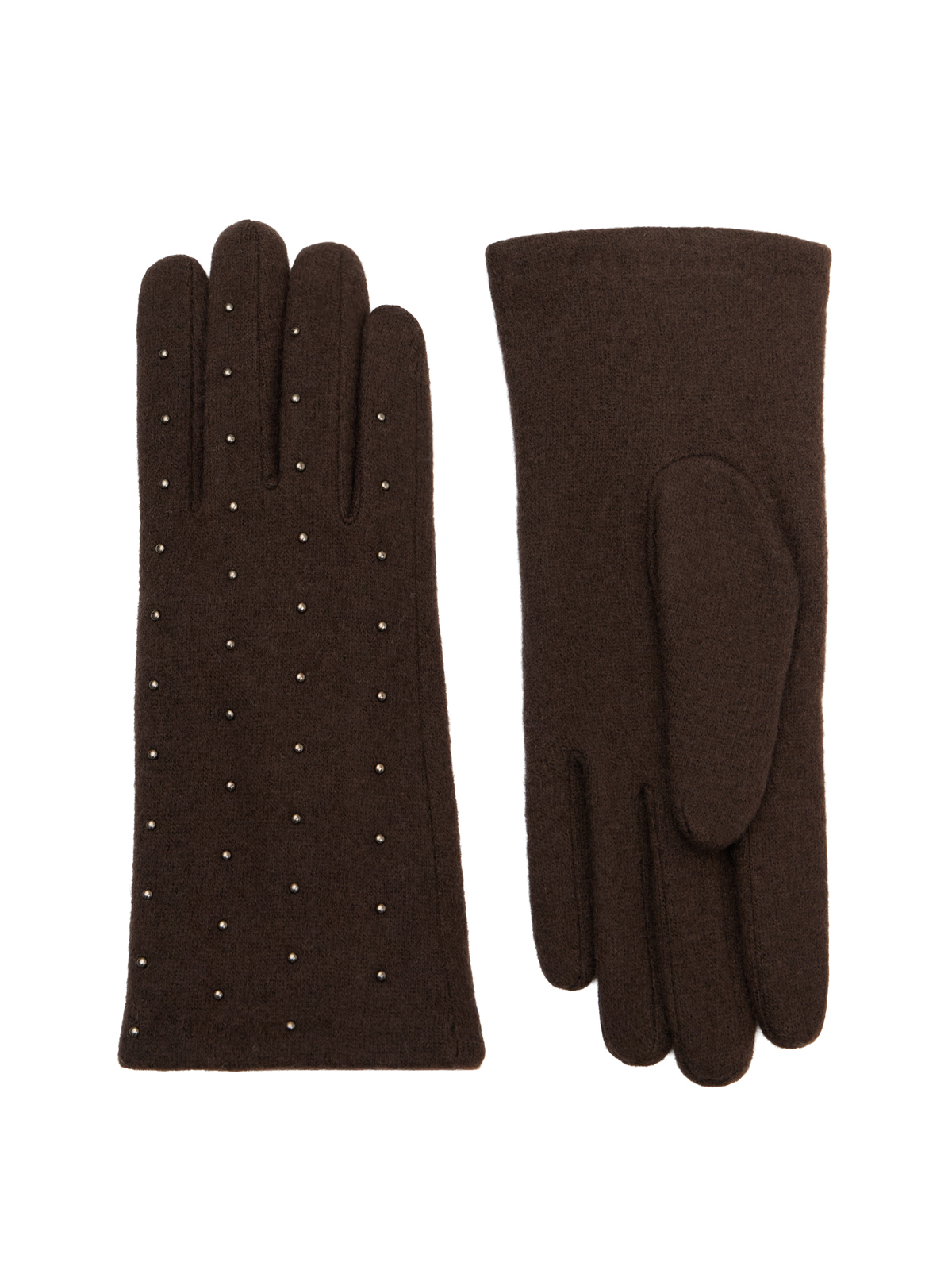 Перчатки женские флис LB-PH-289 chocolate