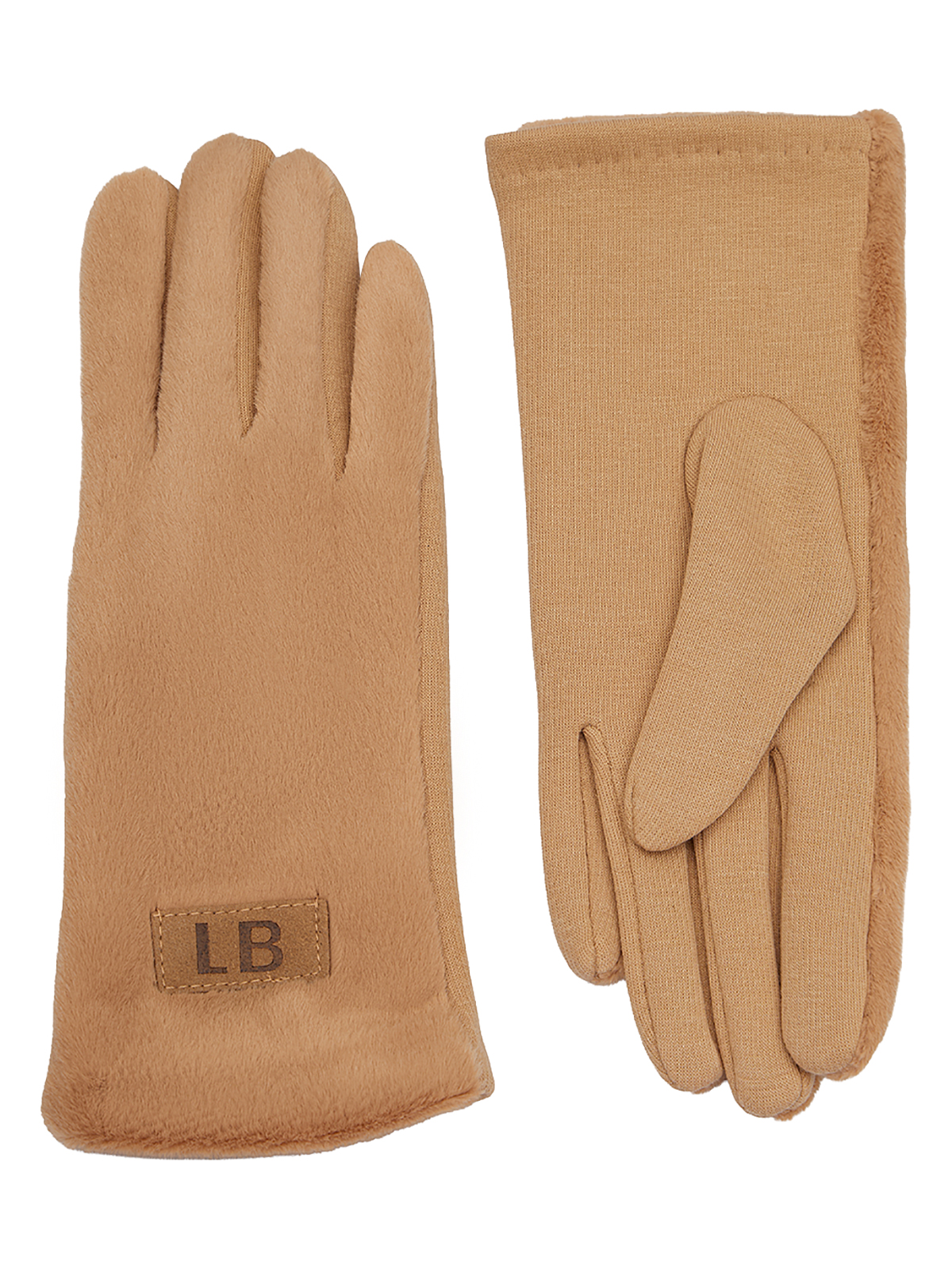 Перчатки женские флис LB-CP-280 beige