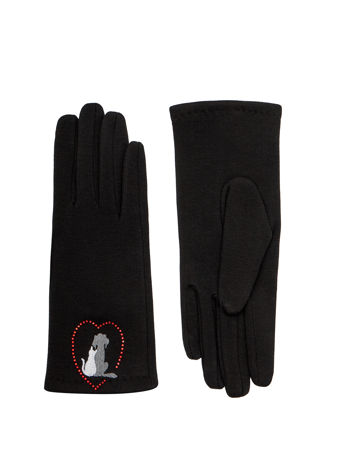 Перчатки женские флис LB-CP-291 black