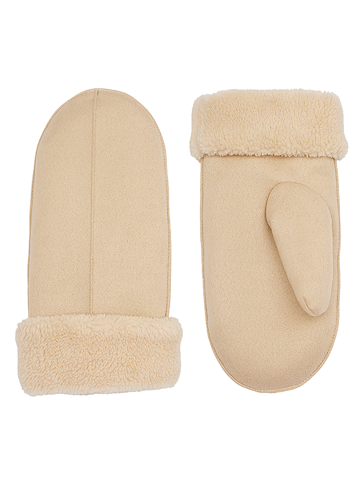 Рукавицы женские флис LB-CP-296 cream