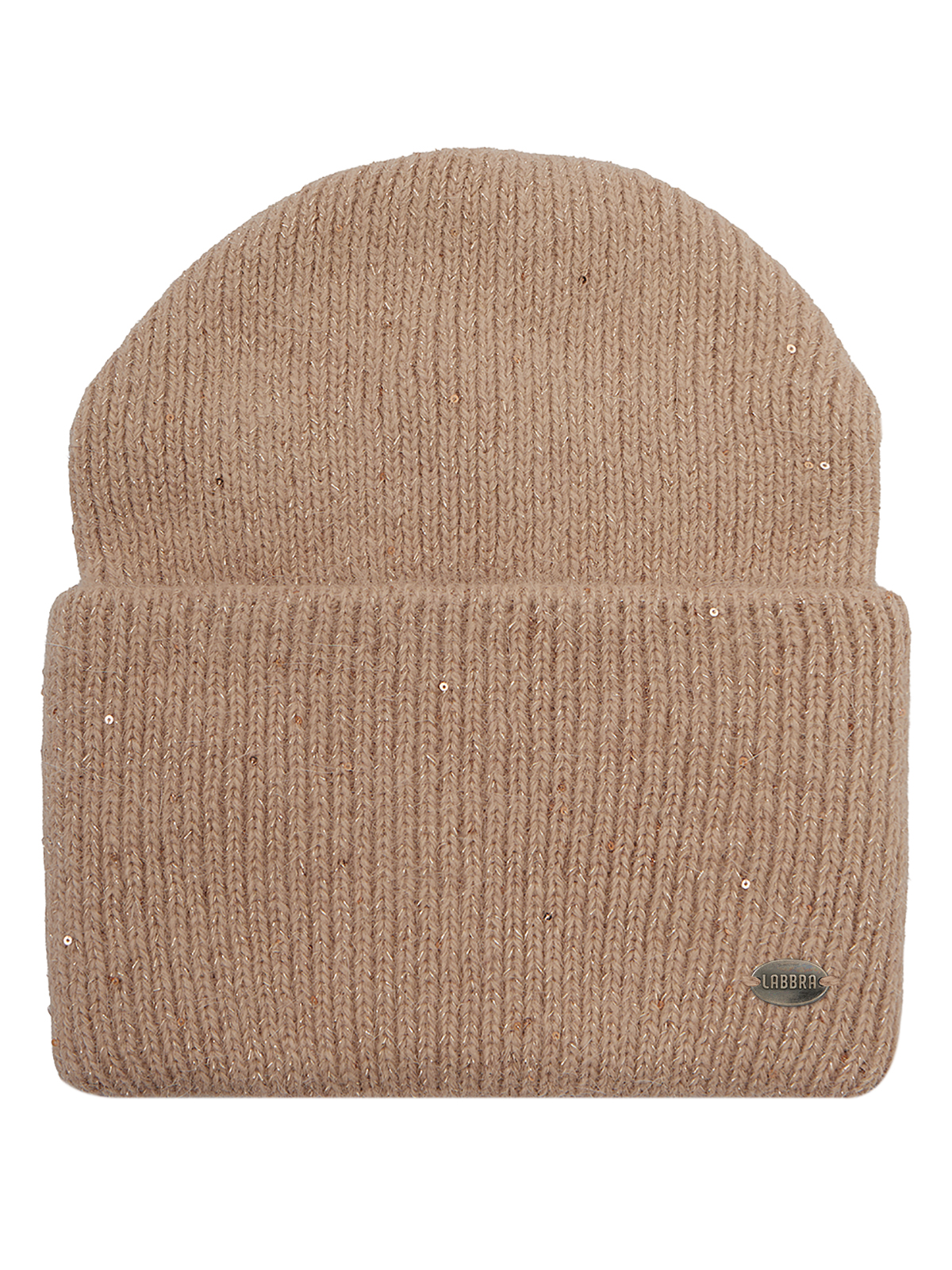 Шапка жен. анг+шерсть+нейл+люр LB-A53083 beige