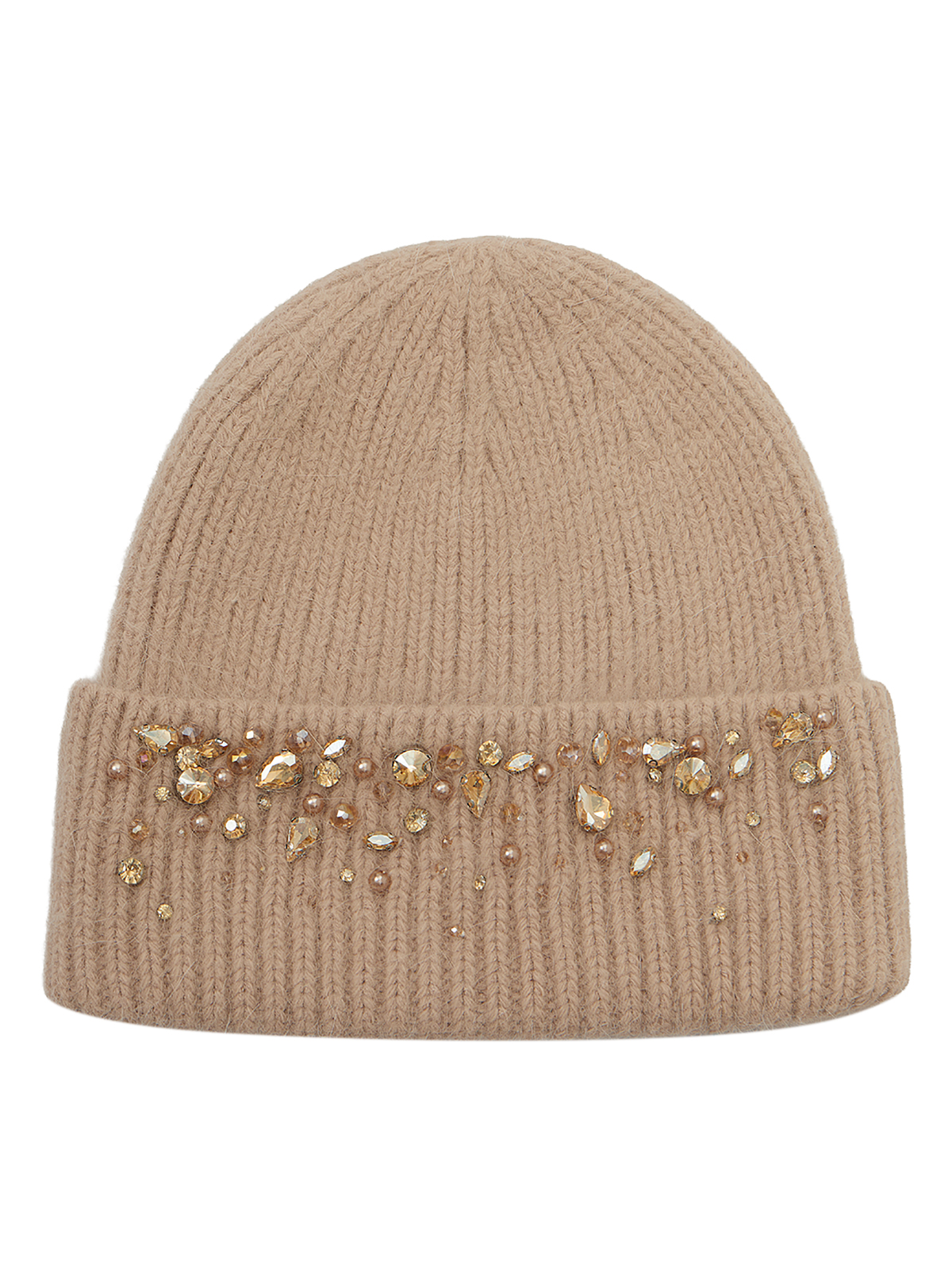 Шапка жен. анг+нейл ZZ-M99505 beige
