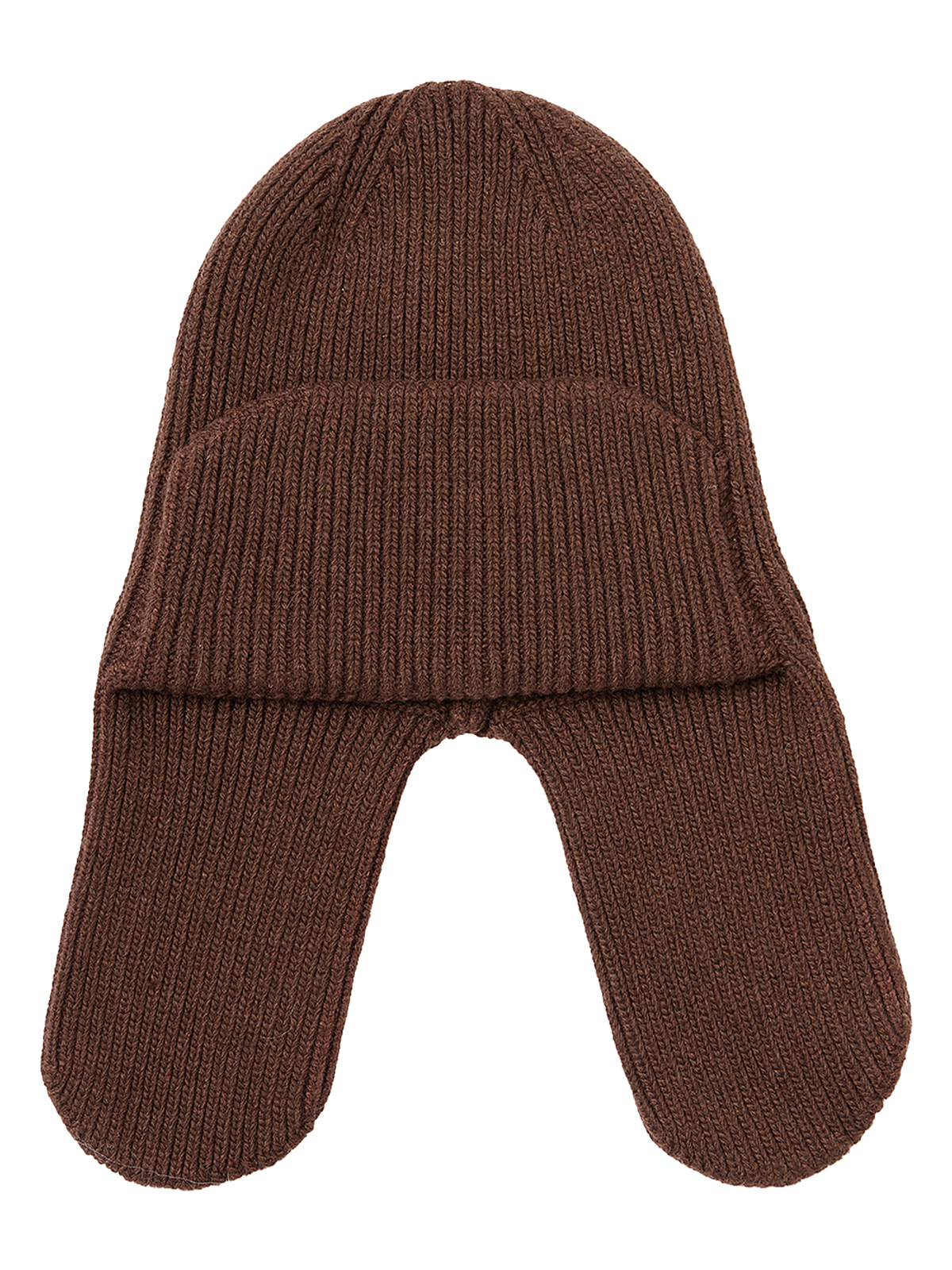 Шапка жен. шерсть+виск LB-C57015 brown