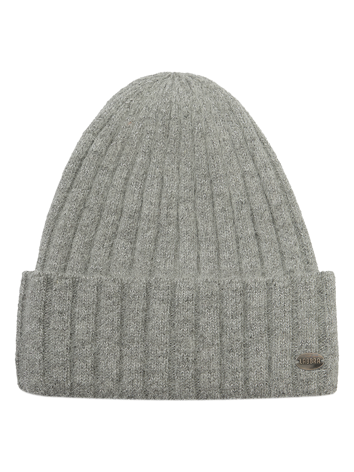 Шапка жен. анг+шерсть+нейл LB-C57018 l.grey