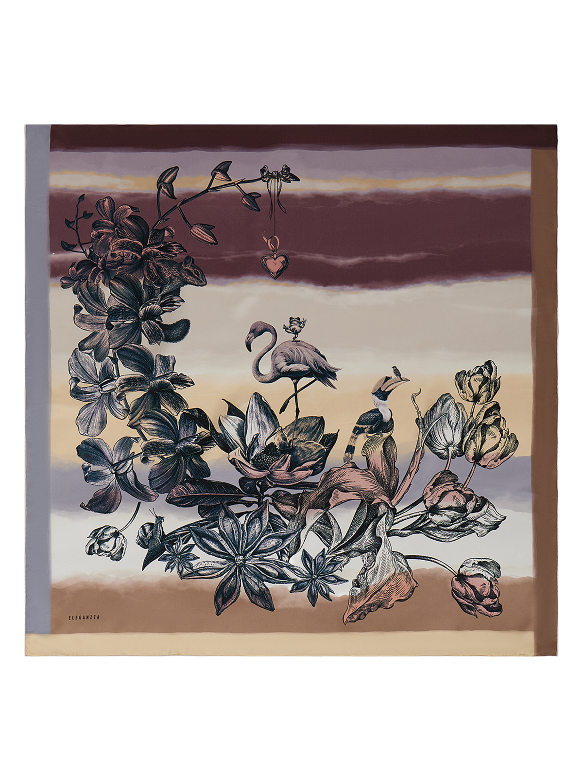 Платок жен. шелк 90х90 SS03-8619-16