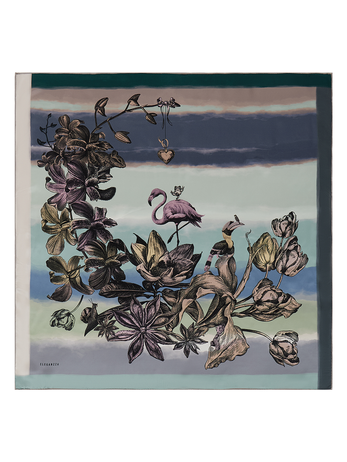 Платок жен. шелк 90х90 SS03-8619-14