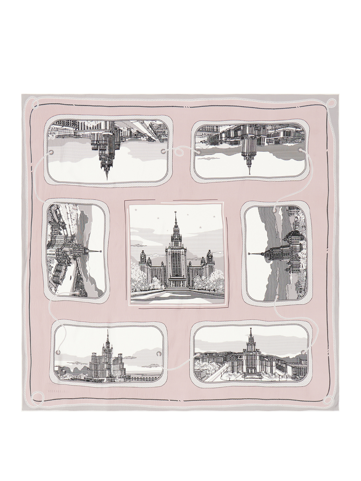 Платок жен. шелк 108х108 SS03-8620-19