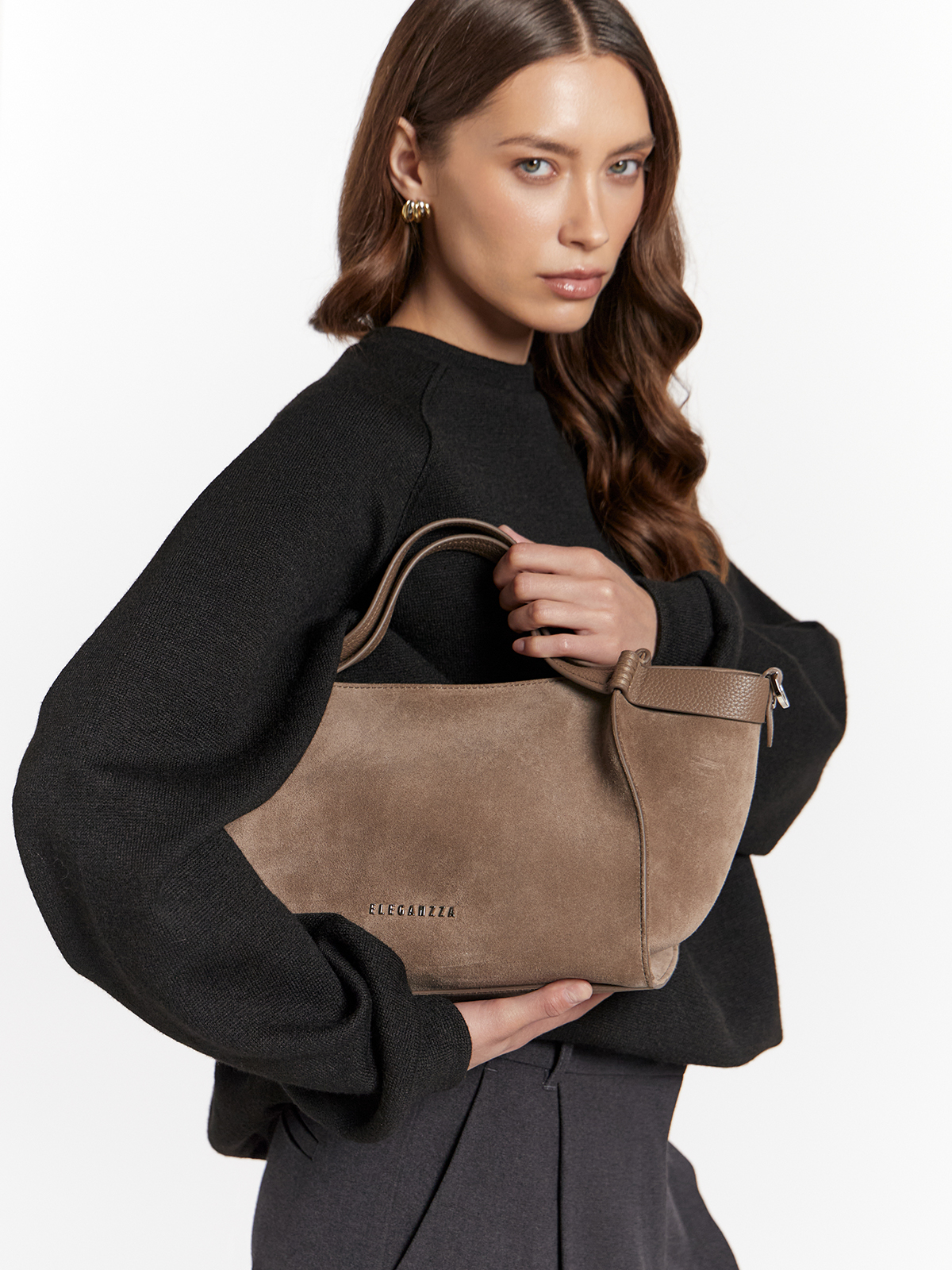 Сумка ELEGANZZA Z11718-11505-26 milk chocolate