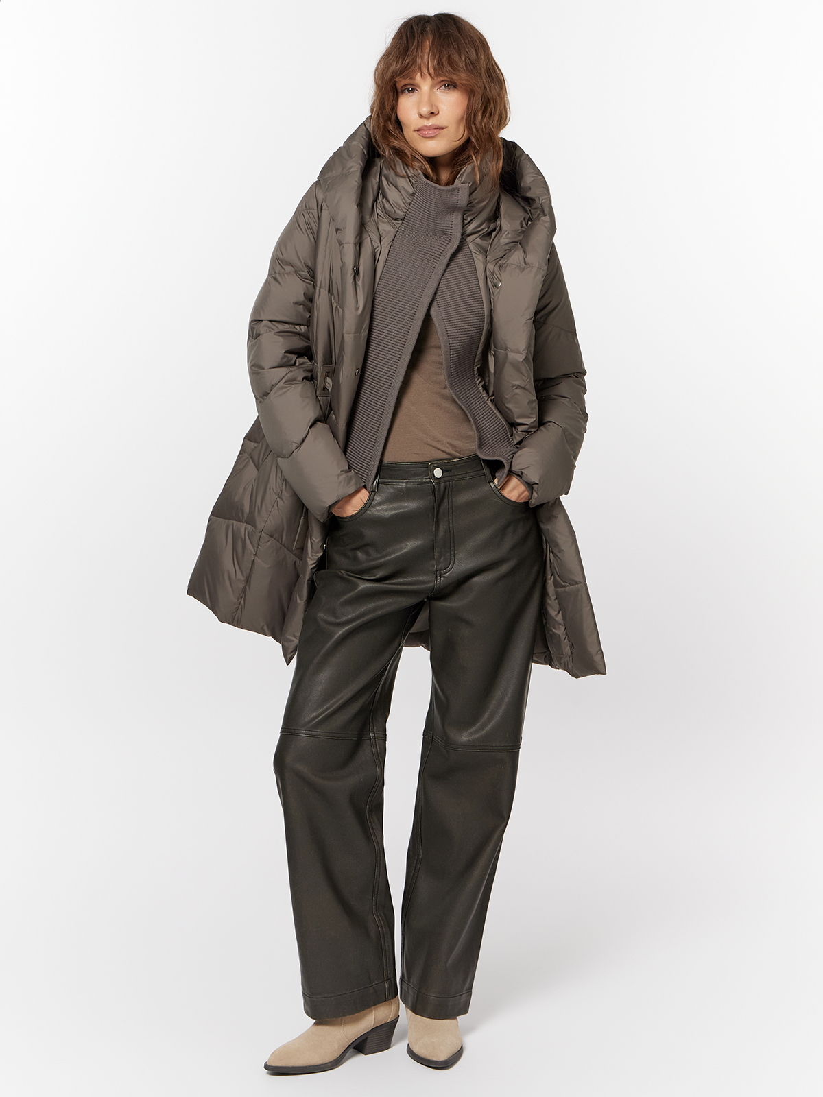 Пальто женское 12611-23058 khaki